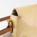 LOUIS VUITTON Monogram Vernis Malibu Street Bag Perle M91507 LV Auth BA13734-9