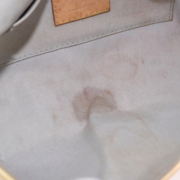 LOUIS VUITTON Monogram Vernis Malibu Street Bag Perle M91507 LV Auth BA13734