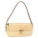 LOUIS VUITTON Monogram Vernis Malibu Street Bag Perle M91507 LV Auth BA13734-1