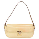 LOUIS VUITTON Monogram Vernis Malibu Street Bag Perle M91507 LV Auth BA13734-13