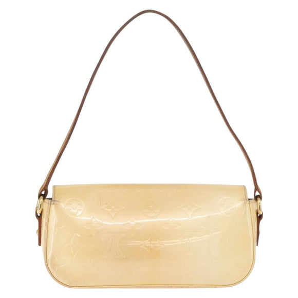 LOUIS VUITTON Monogram Vernis Malibu Street Bag Perle M91507 LV Auth BA13734