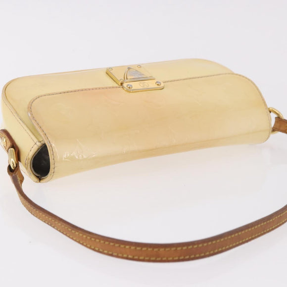 LOUIS VUITTON Monogram Vernis Malibu Street Bag Perle M91507 LV Auth BA13734