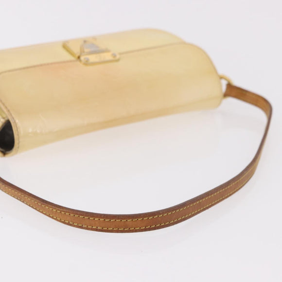 LOUIS VUITTON Monogram Vernis Malibu Street Bag Perle M91507 LV Auth BA13734