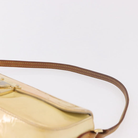 LOUIS VUITTON Monogram Vernis Malibu Street Bag Perle M91507 LV Auth BA13734