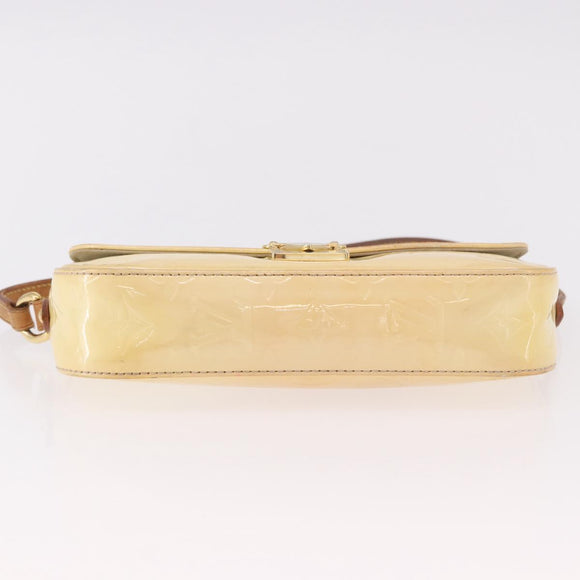 LOUIS VUITTON Monogram Vernis Malibu Street Bag Perle M91507 LV Auth BA13734