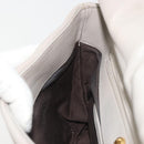 Miu Miu Chain Shoulder Bag Leather Gray Gold Auth BA13736V-21