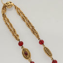 CHANEL COCO Mark Chain Necklace metal Gold CC Auth BA1373AM-6