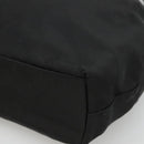 Christian Dior Maris Pearl Shoulder Bag Nylon Black Silver Auth BA1374-15