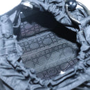 Christian Dior Maris Pearl Shoulder Bag Nylon Black Silver Auth BA1374-10