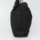 Christian Dior Maris Pearl Shoulder Bag Nylon Black Silver Auth BA1374-4