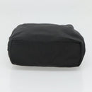 Christian Dior Maris Pearl Shoulder Bag Nylon Black Silver Auth BA1374-5