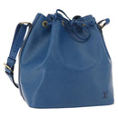 LOUIS VUITTON Epi Petit Noe Shoulder Bag Blue M44105 LV Auth BA13746A-1