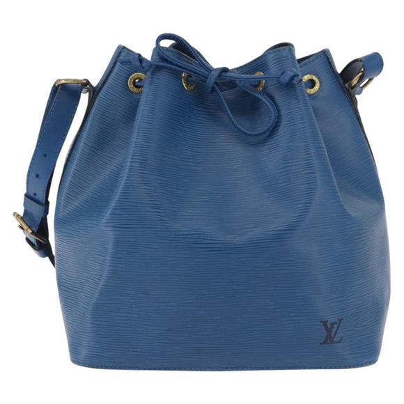 LOUIS VUITTON Epi Petit Noe Shoulder Bag Blue M44105 LV Auth BA13746A