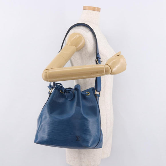 LOUIS VUITTON Epi Petit Noe Shoulder Bag Blue M44105 LV Auth BA13746A
