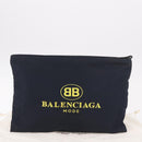 BALENCIAGA Clutch Bag Nylon Zwart 459745 Auth BA13749A-12