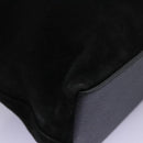 GUCCI Bamboo Hand Bag Suede 2way Black Gold 000 2265 0581 Auth BA1375-15