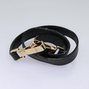 GUCCI Bamboo Hand Bag Suede 2way Black Gold 000 2265 0581 Auth BA1375-24
