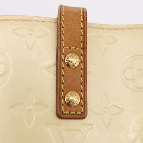 LOUIS VUITTON Monogram Vernis Reade PM Hand Bag Perle M91336 LV Auth BA13750