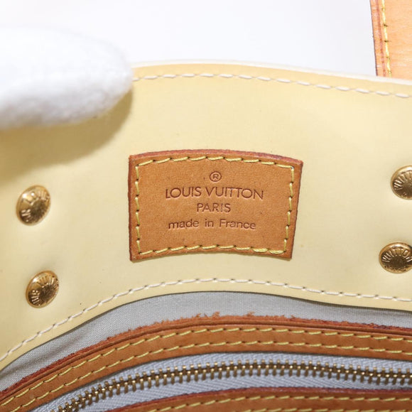 LOUIS VUITTON Monogram Vernis Reade PM Hand Bag Perle M91336 LV Auth BA13750