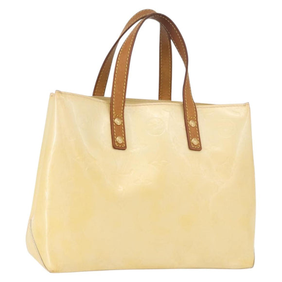 LOUIS VUITTON Monogram Vernis Reade PM Hand Bag Perle M91336 LV Auth BA13750