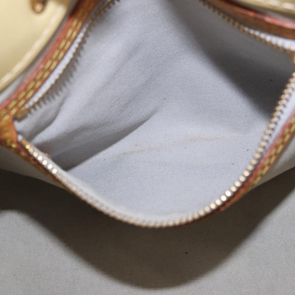 LOUIS VUITTON Monogram Vernis Reade PM Hand Bag Perle M91336 LV Auth BA13750
