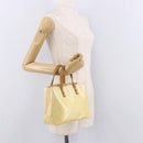 LOUIS VUITTON Monogram Vernis Reade PM Hand Bag Perle M91336 LV Auth BA13750-23