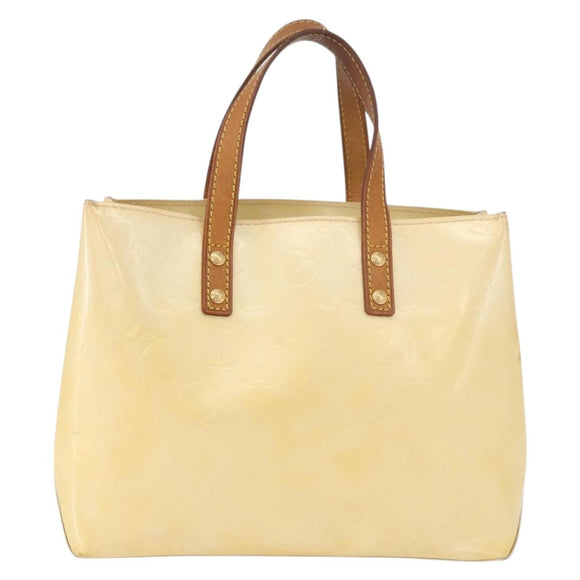 LOUIS VUITTON Monogram Vernis Reade PM Hand Bag Perle M91336 LV Auth BA13750