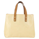 LOUIS VUITTON Monogram Vernis Reade PM Hand Bag Perle M91336 LV Auth BA13750-2