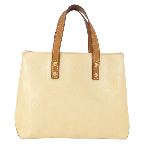 LOUIS VUITTON Monogram Vernis Reade PM Hand Bag Perle M91336 LV Auth BA13750