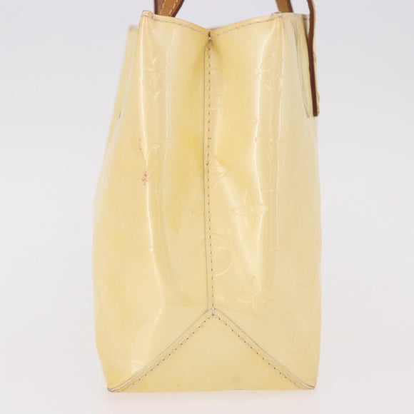 LOUIS VUITTON Monogram Vernis Reade PM Hand Bag Perle M91336 LV Auth BA13750