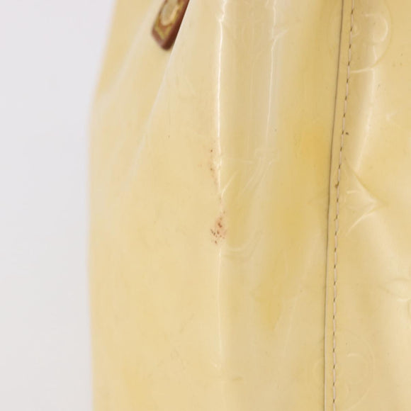 LOUIS VUITTON Monogram Vernis Reade PM Hand Bag Perle M91336 LV Auth BA13750