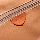 CELINE Macadam Canvas Shoulder Bag PVC Leather Brown Gold Auth BA13751-13