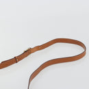 CELINE Macadam Canvas Shoulder Bag PVC Leather Brown Gold Auth BA13751-8