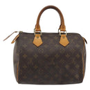 LOUIS VUITTON Monogram Speedy 25 Hand Bag M41528 LV Auth BA13754A-2