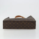 LOUIS VUITTON Monogram Sac Plat Hand Bag M51140 LV Auth BA13755-6