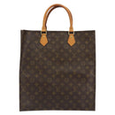 LOUIS VUITTON Monogram Sac Plat Hand Bag M51140 LV Auth BA13755-13