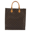 LOUIS VUITTON Monogram Sac Plat Hand Bag M51140 LV Auth BA13755-2