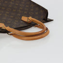 LOUIS VUITTON Monogram Sac Plat Hand Bag M51140 LV Auth BA13755-8