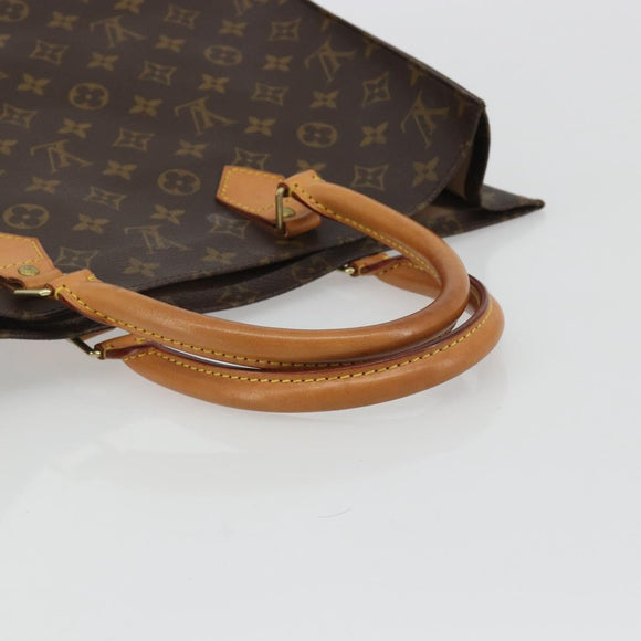 LOUIS VUITTON Monogram Sac Plat Hand Bag M51140 LV Auth BA13755