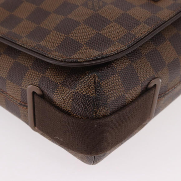 LOUIS VUITTON Damier Ebene Brooklyn MM Shoulder Bag N51211 LV Auth BA13757A