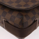 LOUIS VUITTON Damier Ebene Brooklyn MM Shoulder Bag N51211 LV Auth BA13757A-15