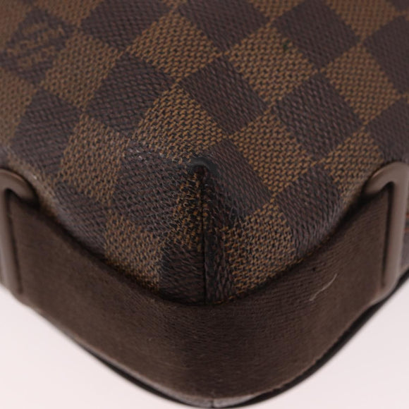 LOUIS VUITTON Damier Ebene Brooklyn MM Shoulder Bag N51211 LV Auth BA13757A