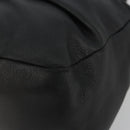 Salvatore Ferragamo Vala Hand Bag Leather Black Gold Auth BA13758-9