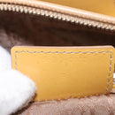 Christian Dior Lady Dior Tote Bag Patent Leather 2way Yellow Silver BA13759V-26