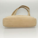 CHANEL COCO Mark Shoulder Bag Lamb Skin Beige Gold CC Auth BA1376-6