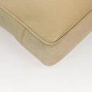 CHANEL COCO Mark Shoulder Bag Lamb Skin Beige Gold CC Auth BA1376-15