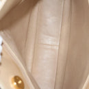 CHANEL COCO Mark Shoulder Bag Lamb Skin Beige Gold CC Auth BA1376-11