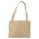 CHANEL COCO Mark Shoulder Bag Lamb Skin Beige Gold CC Auth BA1376-13