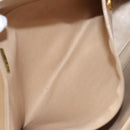 CHANEL COCO Mark Shoulder Bag Lamb Skin Beige Gold CC Auth BA1376-22