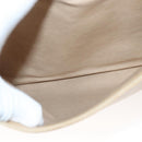 CHANEL COCO Mark Shoulder Bag Lamb Skin Beige Gold CC Auth BA1376-26